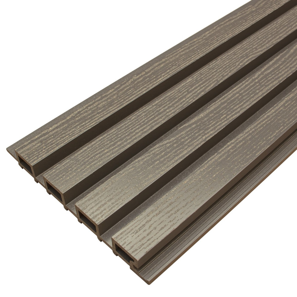 Фасадная доска из ДПК Faynag Wood Рейка Графит 3000х222х26 мм